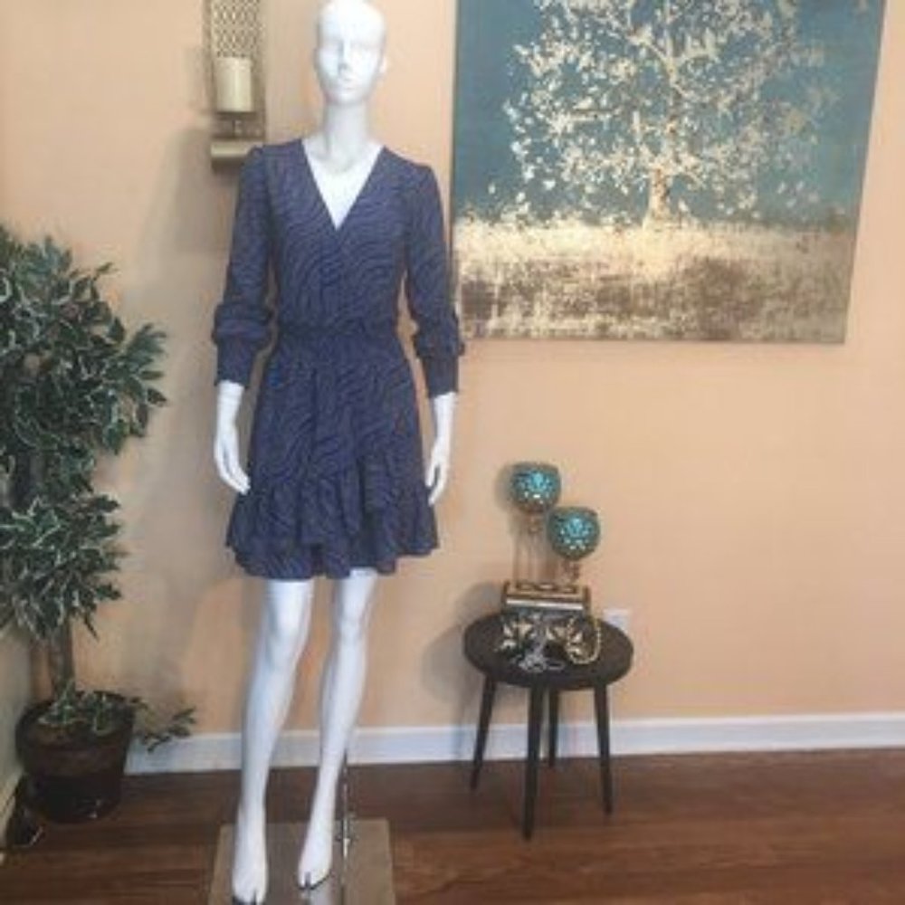 NWT MICHAEL Kors Bleu dress size S